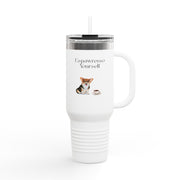 'Espawresso Yourself' Corgi Insulated Travel Mug, 40oz