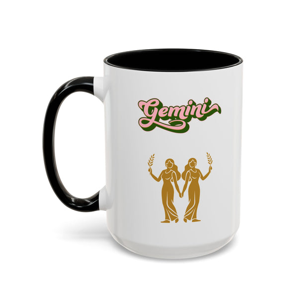 'Gemini' Zodiac Accent Coffee Mug