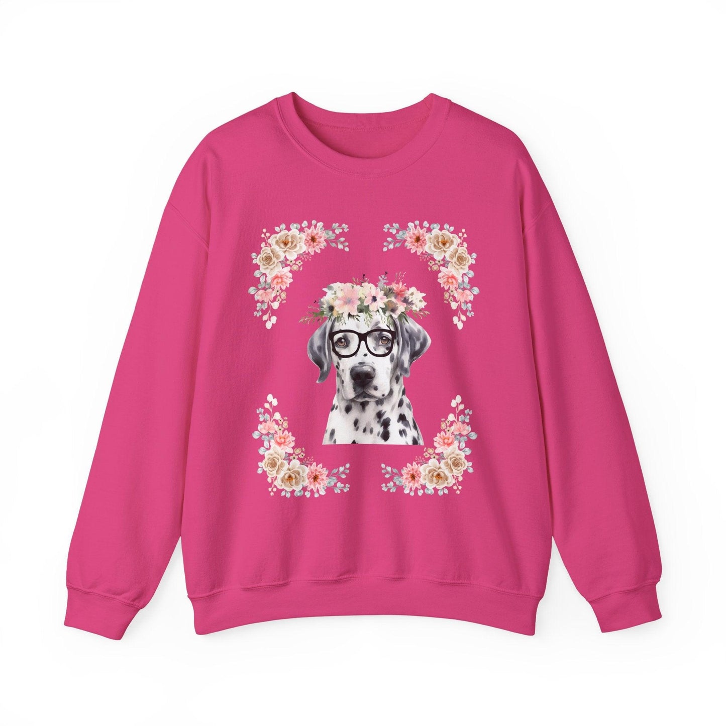 Geeky Goddess Dalmatian Unisex Crewneck Sweatshirt