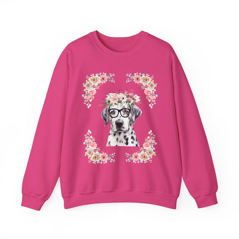 Geeky Goddess Dalmatian Unisex Crewneck Sweatshirt