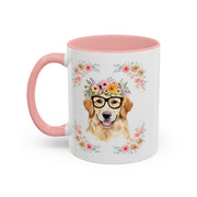 Geeky Goddess Golden Retriever Accent Coffee Mug