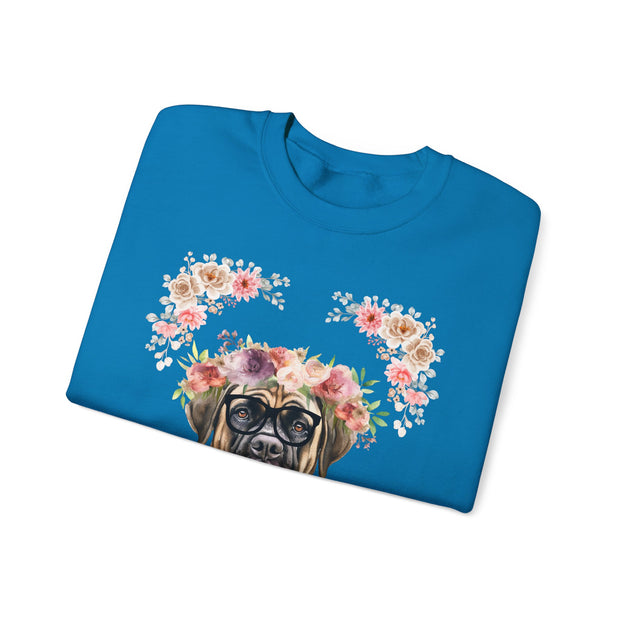 Geeky Goddess English Mastiff Unisex Crewneck Sweatshirt
