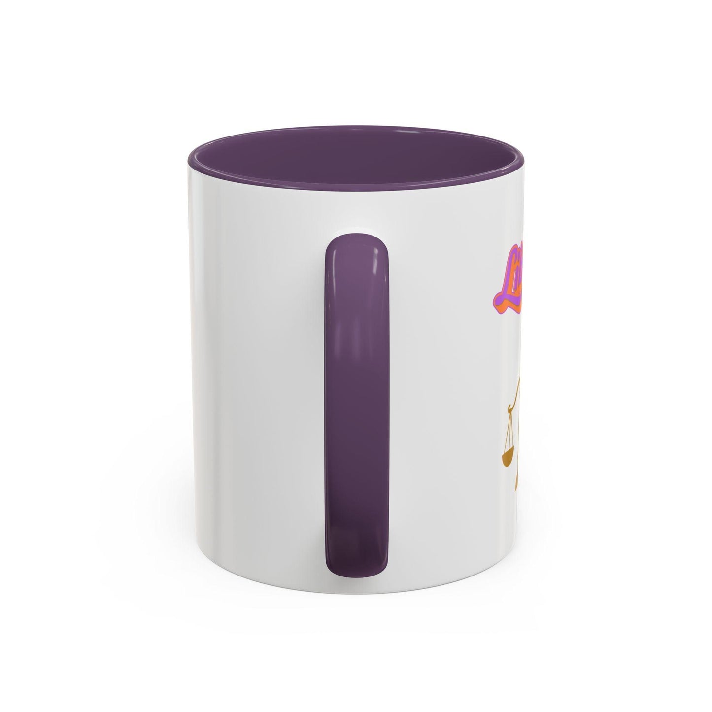 'Libra' Zodiac Accent Coffee Mug