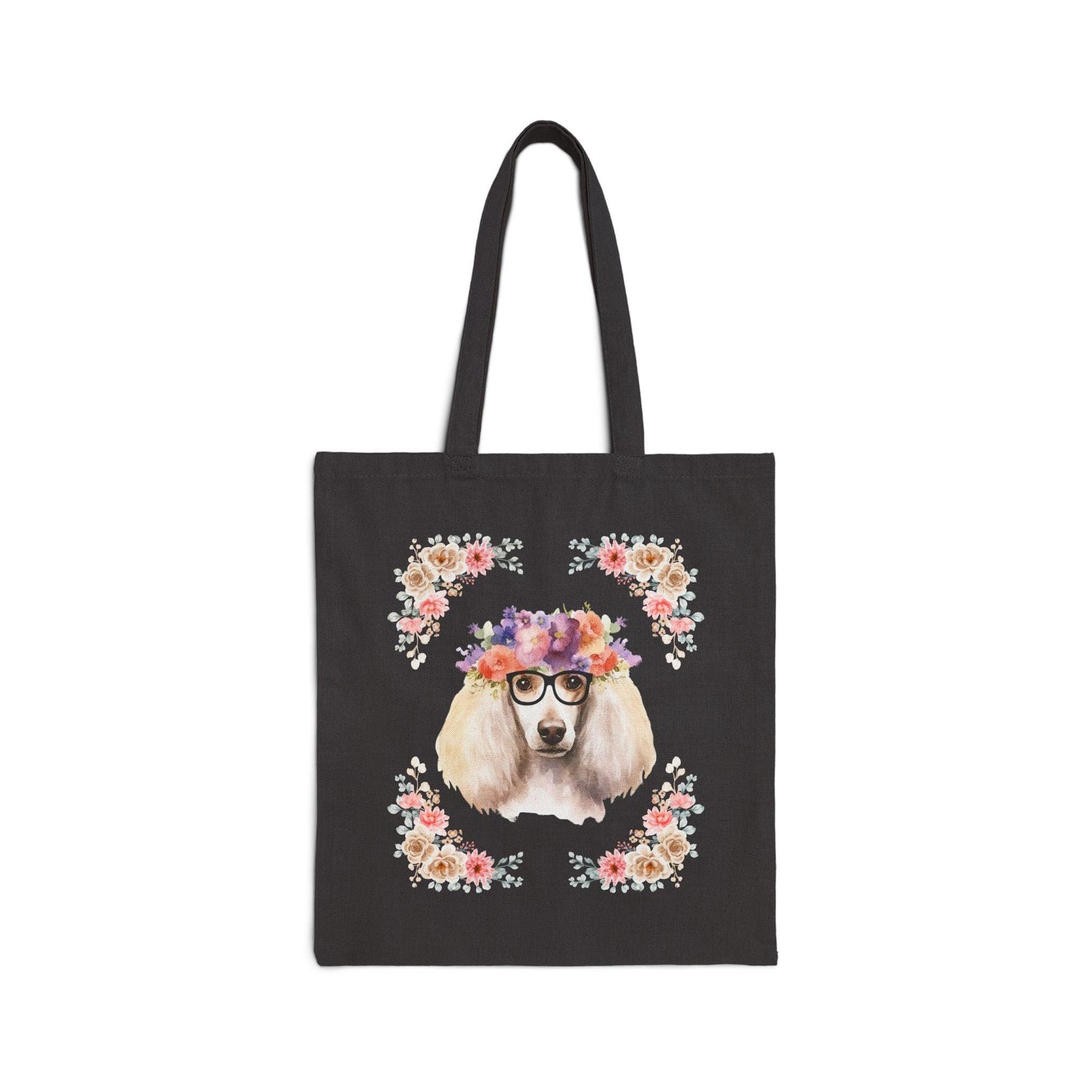 Geeky Goddess French Poodle Cotton Canvas Tote Bag