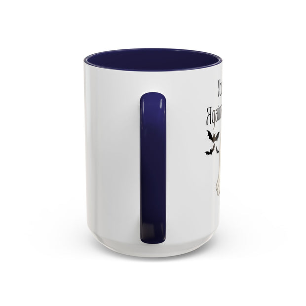 'You and Me Against The World' Accent Coffee Mug