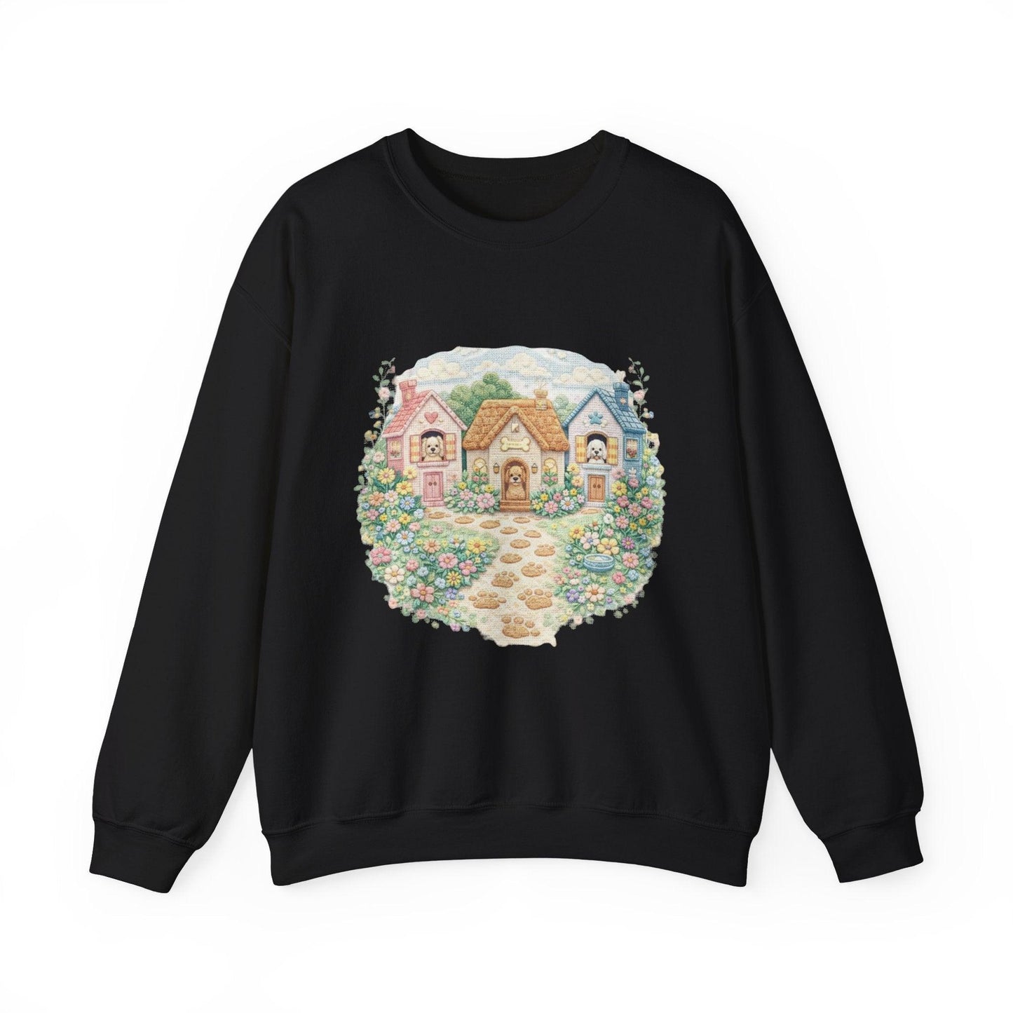 Cottagecore Sweatshirt, Floral Garden Cottage Crewneck, Cozy Vintage Pastel House Shirt