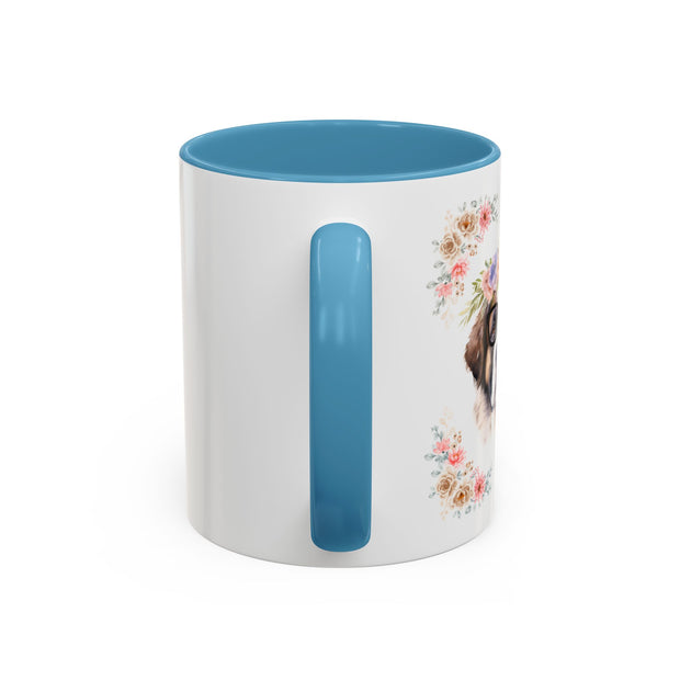 Geeky Goddess Saint Bernard Accent Coffee Mug