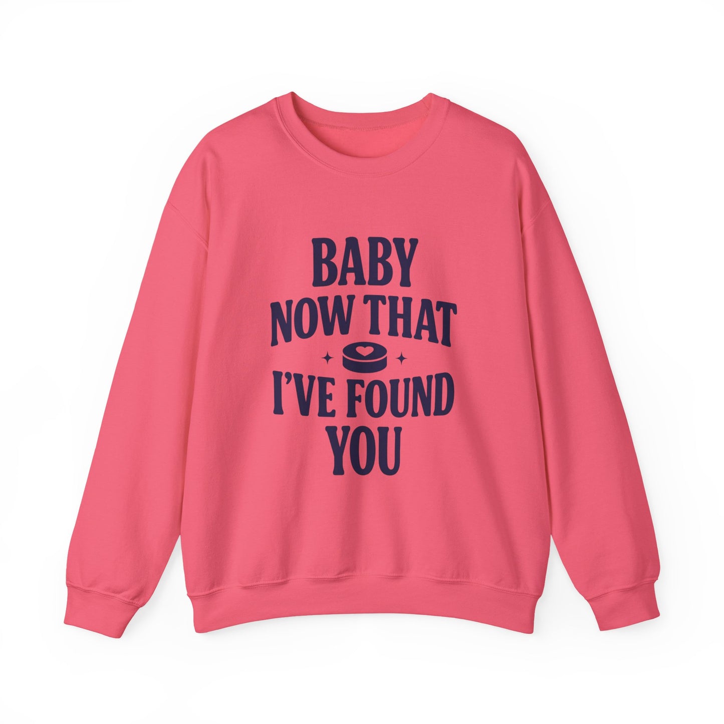 Baby Now That I've Found You Hockey Romance Sweatshirt, Hockey Romance Reader Crewneck, Booktok Sports Romance Gift