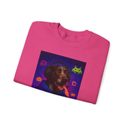 Gaming Dog Crewneck Sweatshirt, Unisex Pullover, Funny Pet Lover Gift, Retro Gaming Apparel, Cozy Gamer Sweatshirt