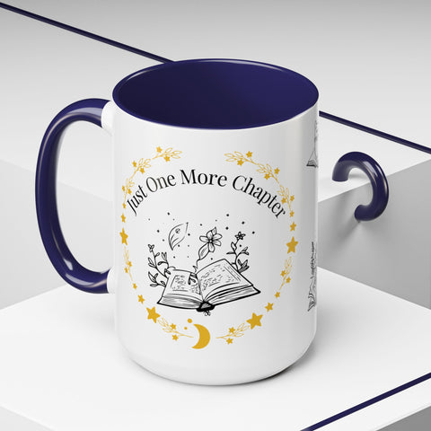 'Just One More Chapter' Accent Coffee Mug