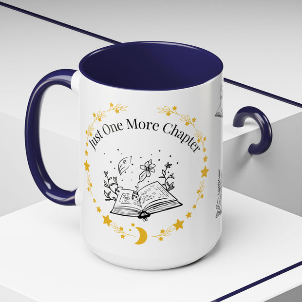 'Just One More Chapter' Accent Coffee Mug