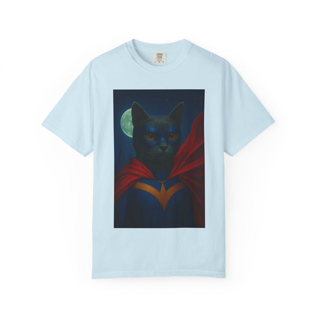 Superhero Dark Gray Cat Unisex T-shirt