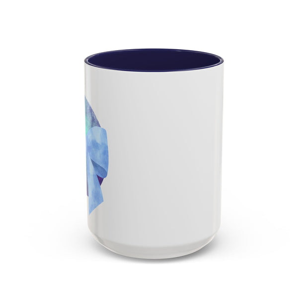 Blue/Green Planet Wrapped In A Bow Accent Coffee Mug