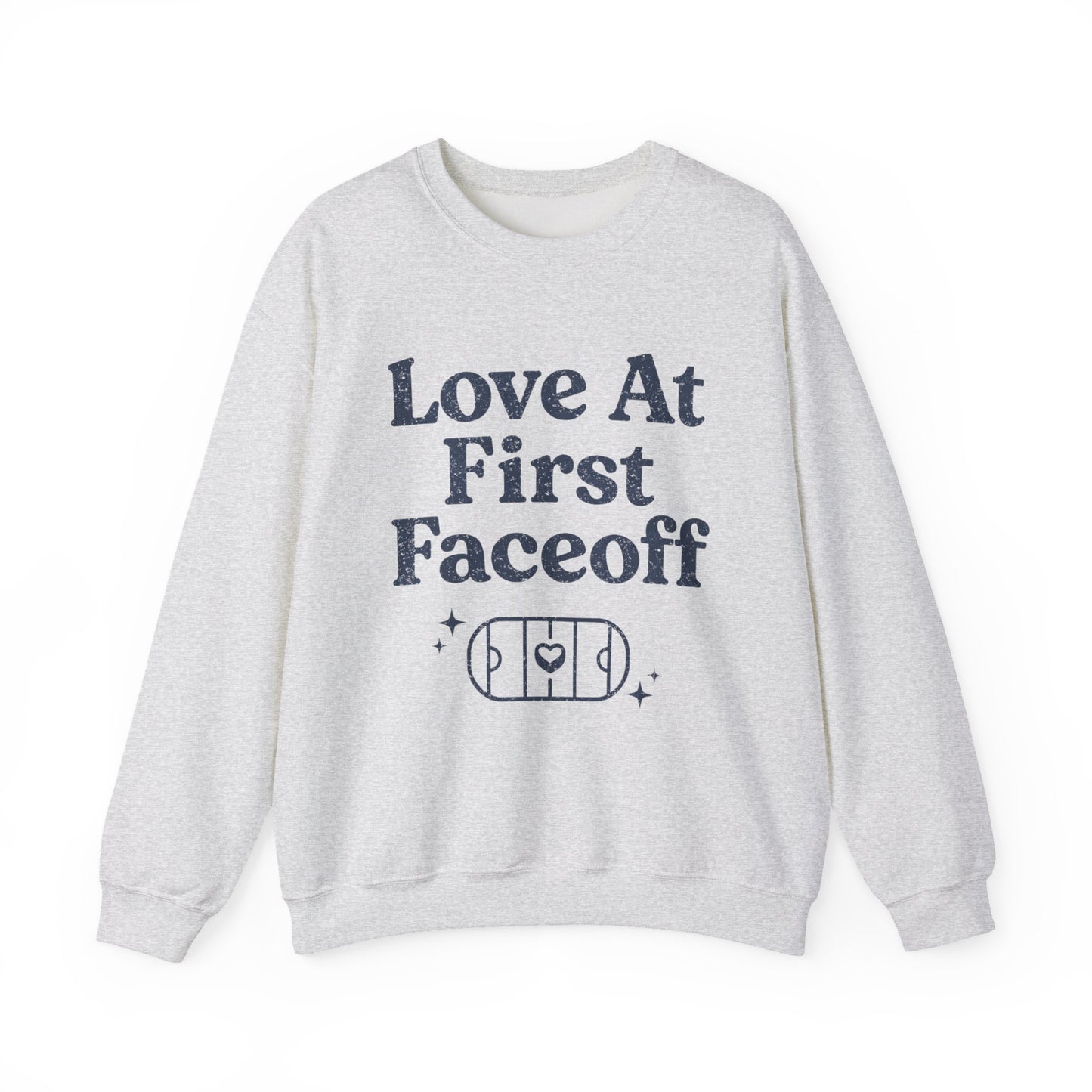 Love At First Faceoff Sweatshirt, Hockey Romance Booktok Crewneck, Sports Romance Reader Pullover