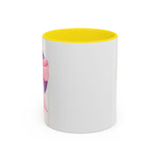Pink/Purple Planet Wrapped In A Bow Accent Coffee Mug