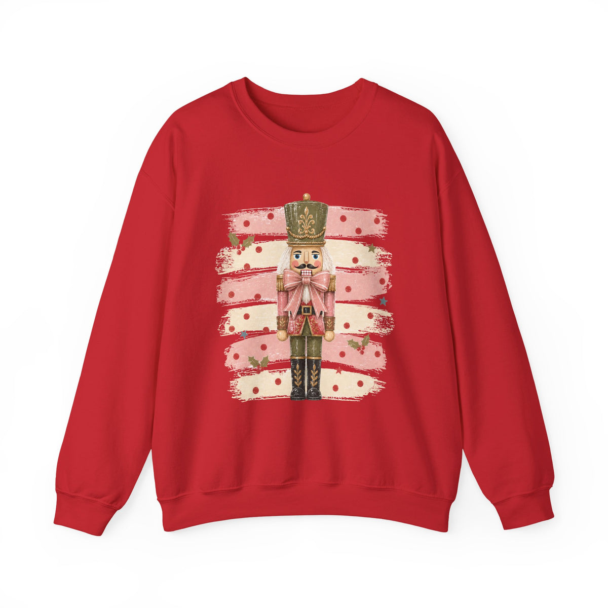 Coquette Nutcracker Sweatshirt, Pink Bow Christmas Crewneck, Nutcracker Christmas Shirt, Girly Holiday Sweatshirt, Vintage Christmas Gift