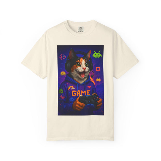 Game On Tricolored Cat Unisex T-shirt