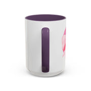 Pink Planet Wrapped In A Bow Accent Coffee Mug