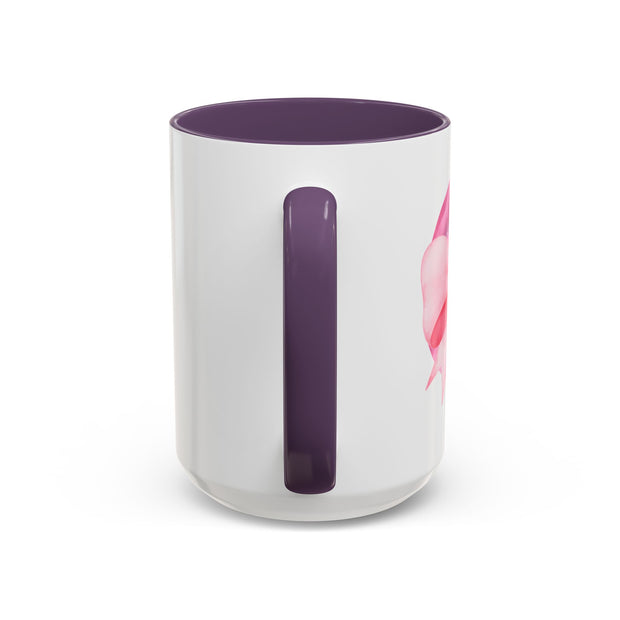 Pink Planet Wrapped In A Bow Accent Coffee Mug