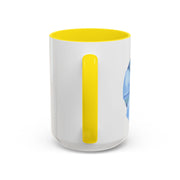 Blue/Green Planet Wrapped In A Bow Accent Coffee Mug