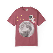 Astronaut Flying To The Moon Unisex T-Shirt