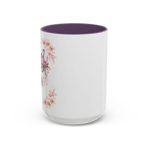 Geeky Goddess Wolf Accent Coffee Mug