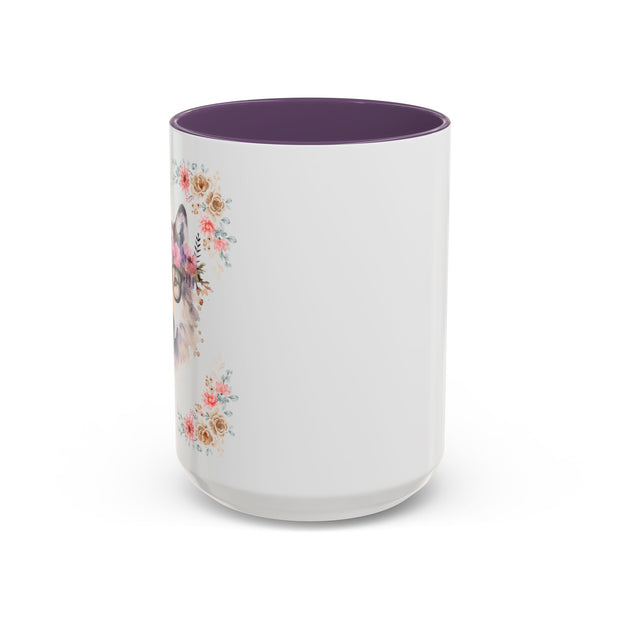Geeky Goddess Wolf Accent Coffee Mug