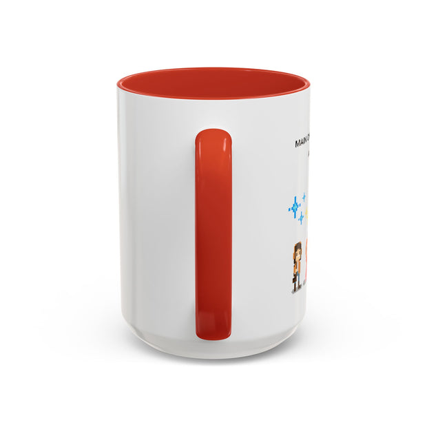 'Main Character Mode: Activated' Accent Coffee Mug