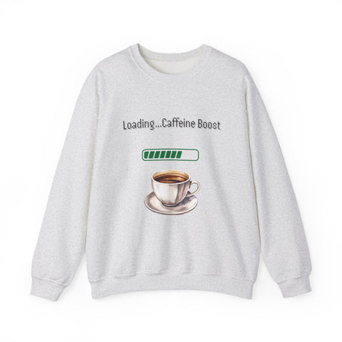 'Loading...Caffeine Boost' Unisex Crewneck Sweatshirt