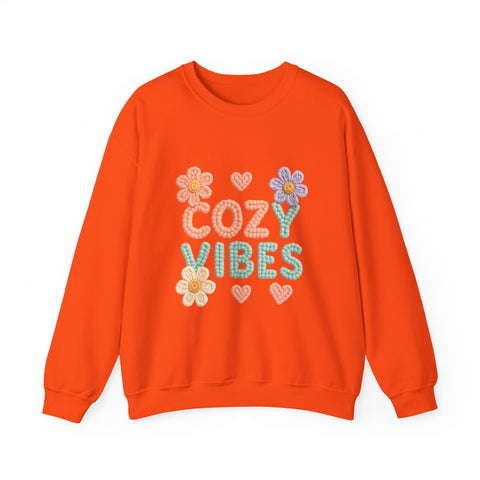 Cozy Vibes Sweatshirt - Perfect for Relaxing, Gifts, Spring Fashion, Casual Wear, Family Gatherings