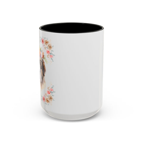 Geeky Goddess Saint Bernard Accent Coffee Mug