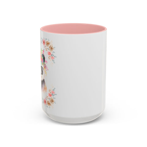 Geeky Goddess Panda Accent Coffee Mug