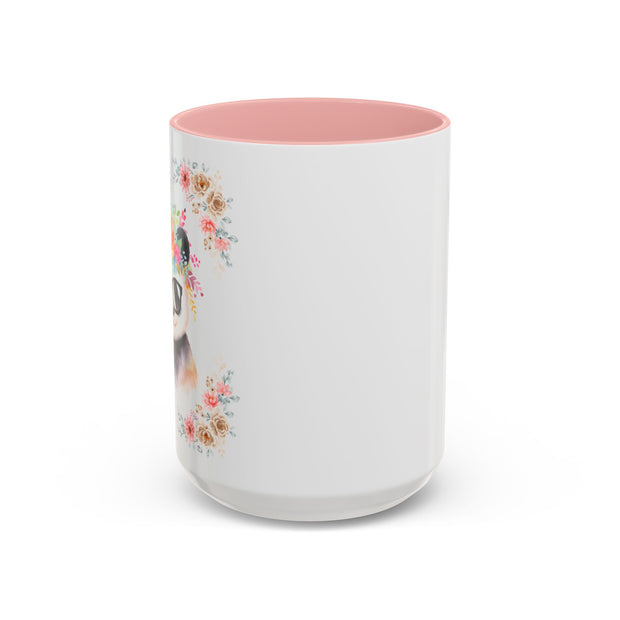 Geeky Goddess Panda Accent Coffee Mug