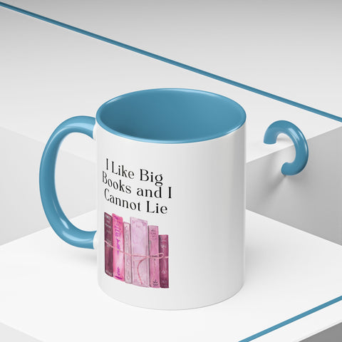 'I Like Big Books and I Cannot Lie' Accent Coffee Mug