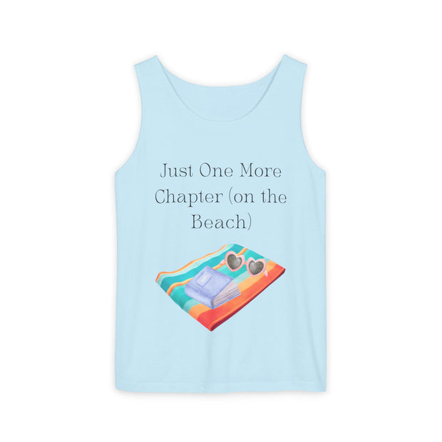 'Just One More Chapter (on the Beach)' Unisex Tank Top
