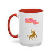 'Taurus' Zodiac Accent Coffee Mug