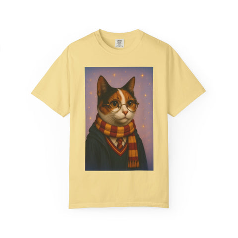 Pawgwarts Tricolored Cat Unisex T-Shirt