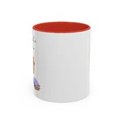 'Feline Good With A Book & Brew' Accent Coffee Mug
