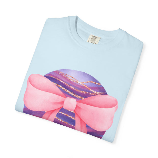 Pink/Purple Planet Wrapped In A Bow Unisex T-Shirt