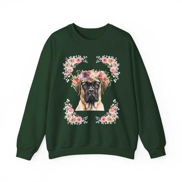 Geeky Goddess English Mastiff Unisex Crewneck Sweatshirt