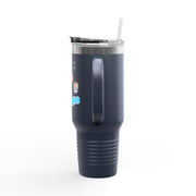 'Side Quest: Pool Party' Insulated Travel Mug, 40oz
