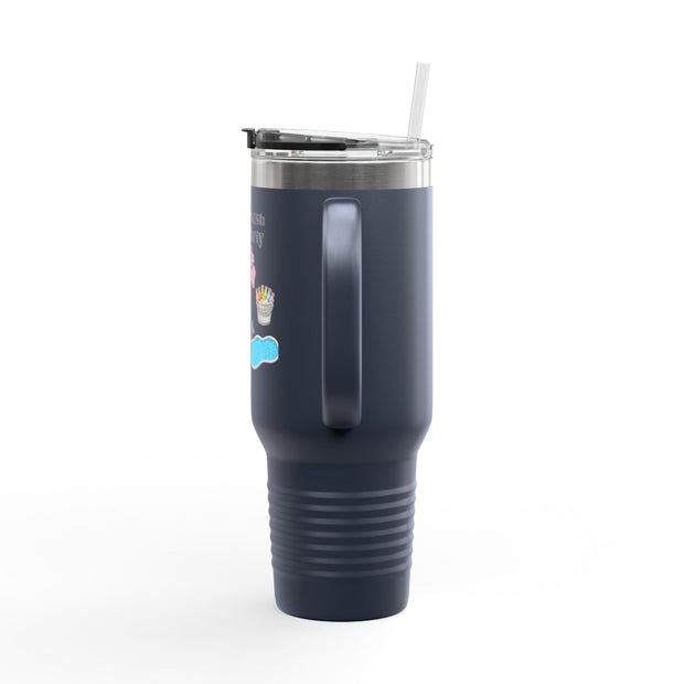 'Side Quest: Pool Party' Insulated Travel Mug, 40oz