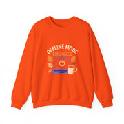 Cozy Offline Mode Sweatshirt, Relaxed Lounge Wear, Fall Fashion, Gift for Remote Workers, Engagement Celebration