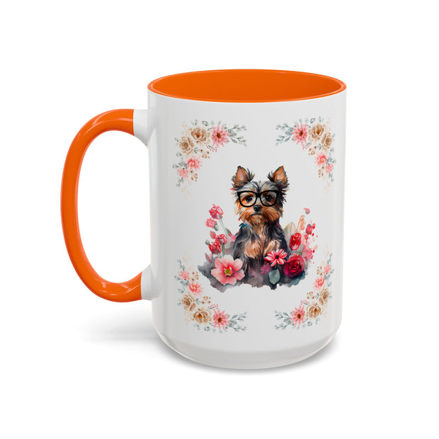 Geeky Goddess Yorkie Accent Coffee Mug