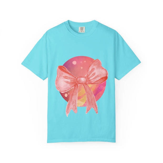 Pink/Yellow Planet Wrapped In Bow Unisex T-Shirt
