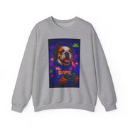 Gaming Dog Crewneck Sweatshirt, Cozy Gamer Gift, Unisex Sweatshirt, Video Game Lover Apparel, Fun Dog Design Sweatshirt