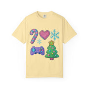 Festive Gamer T-Shirt, Christmas Tee, Gamer Shirt, Holiday Apparel, Unisex Christmas Gift, Cute Gaming T-Shirt