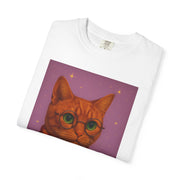 Pawgwarts Orange Cat Wizard T-Shirt