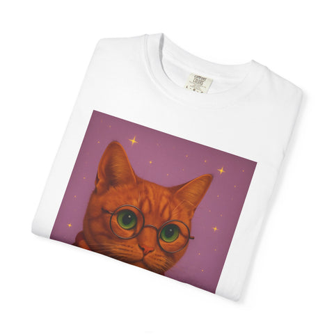 Pawgwarts Orange Cat Wizard T-Shirt