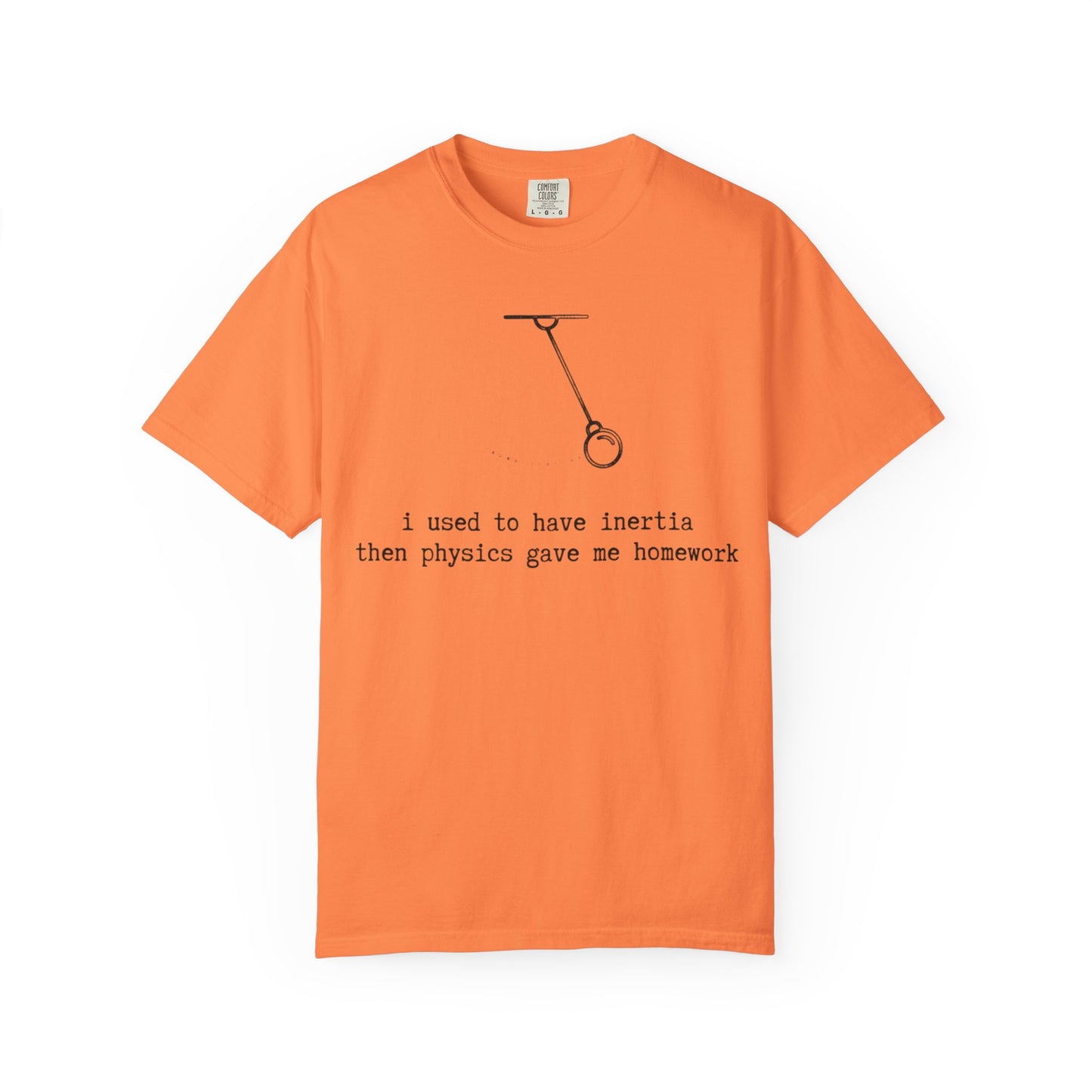 I Used to Have Inertia Then Physics Gave Me Homework T-Shirt, Funny Physics Shirt, STEM Student Tee, Science Teacher Gift, Nerd Graphic Tee